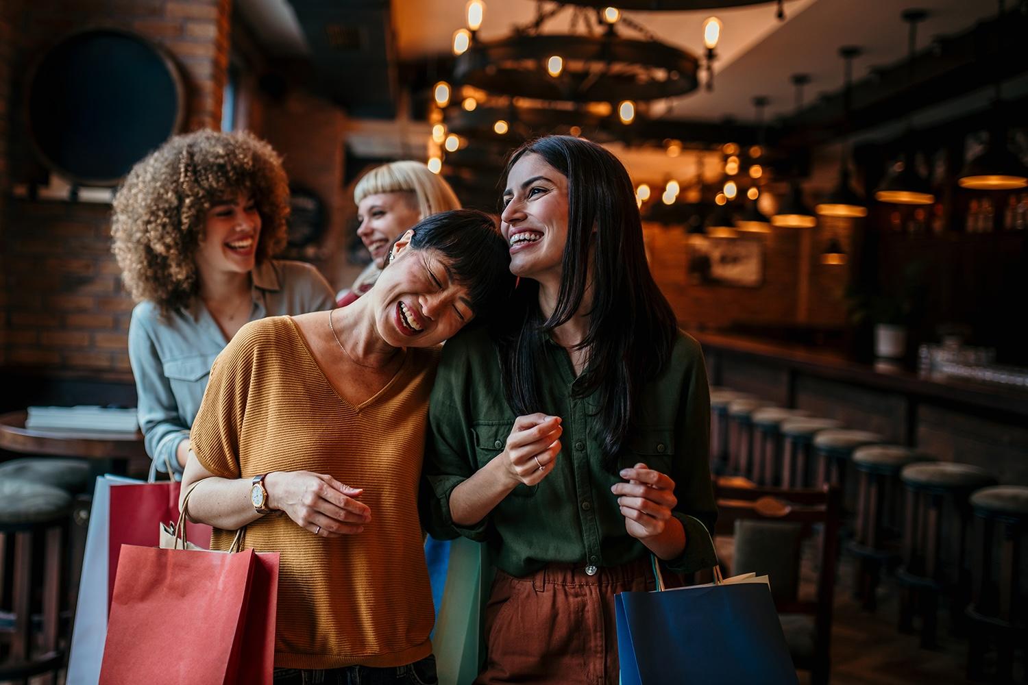 Group of friends practise a new language they have learned.
